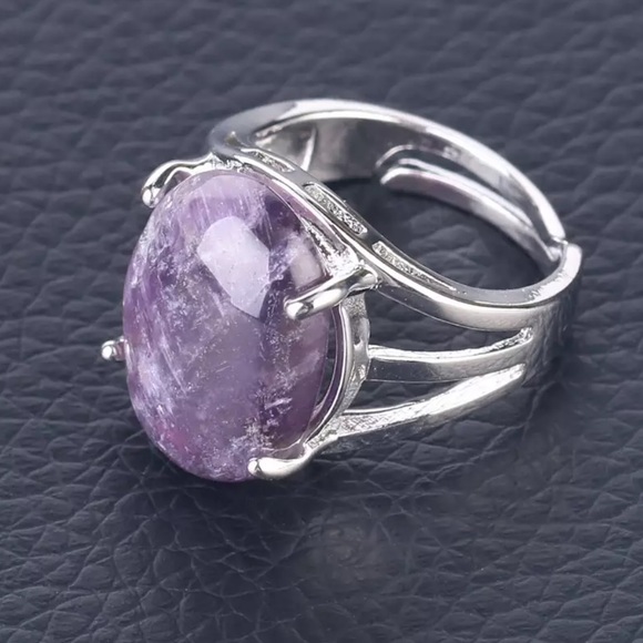 Jewelry - 💜 Purple Amethyst Adjustable Ring 💜